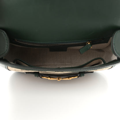 Gucci Monogram Calfskin Medium Lady Web Shoulder Bag Beige Green 4 of 10