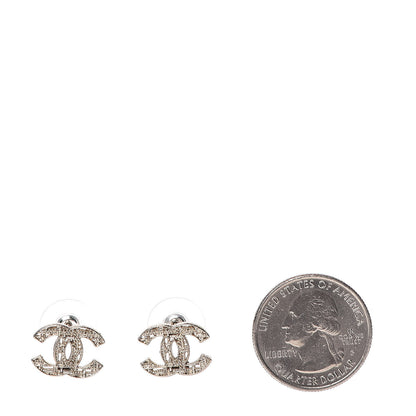Chanel Tweed Effect CC Earrings Gold 2 of 5