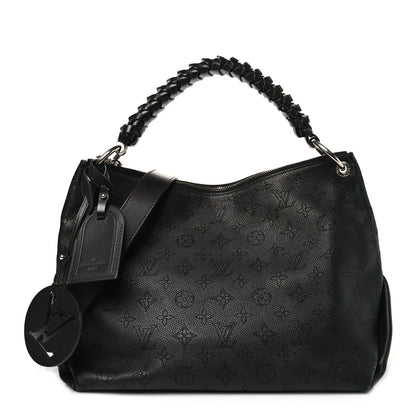 Louis Vuitton Mahina Beaubourg Hobo MM Black 1 of 10