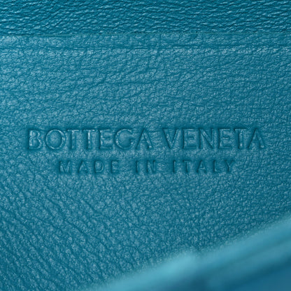 Bottega Veneta Lambskin Maxi Intreccio Candy Cassette Crossbody Bag Petrol Blue 5 of 8