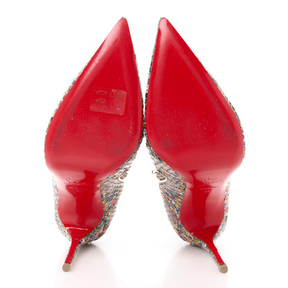 Christian Louboutin Tressage Vitraux So Kate Booty 100 Ankle Boots 38.5 Multicolor 5 of 10