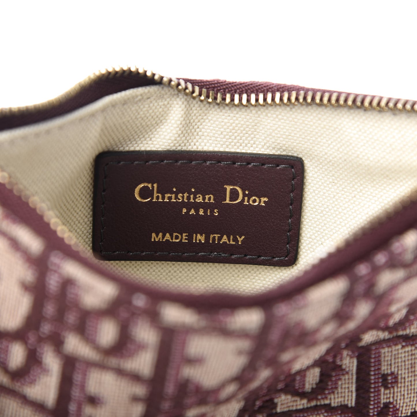Oblique Saddle Clutch Burgundy