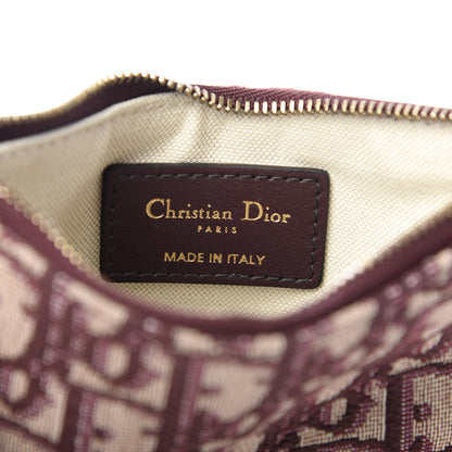 Christian Dior Oblique Saddle Clutch Burgundy 8 of 9