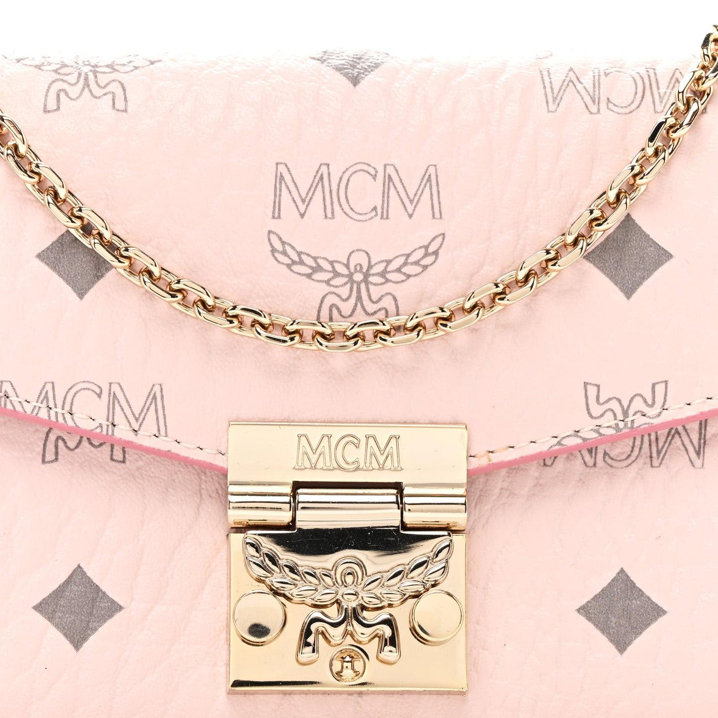 Visetos Large Patricia Wallet On Chain Soft Pink