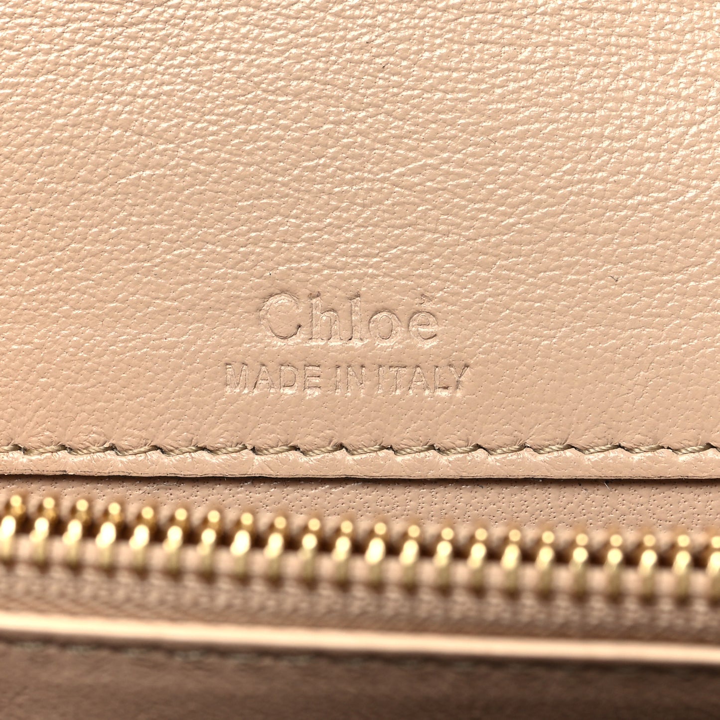Metallic Grained Calfskin Gabrielle Gold Chestnut