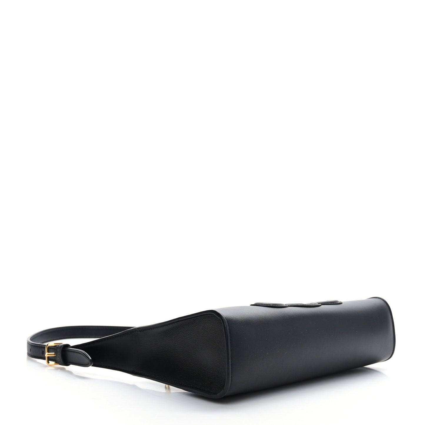 Smooth Calfskin Cuir Triomphe Shoulder Bag Black