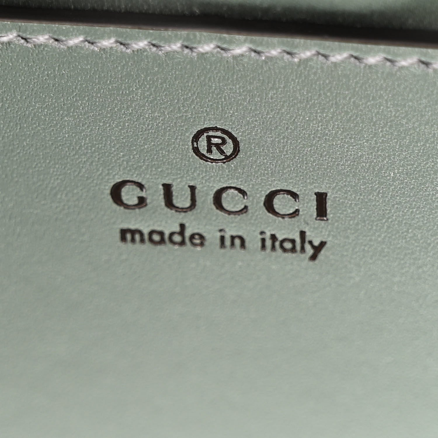 Gucci Iridescent Nappa Chevron Matelasse Small GG Marmont Chain Shoulder Bag Iridescent Salvy Green 6 of 11