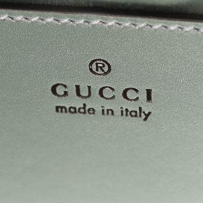 Gucci Iridescent Nappa Chevron Matelasse Small GG Marmont Chain Shoulder Bag Iridescent Salvy Green 6 of 11