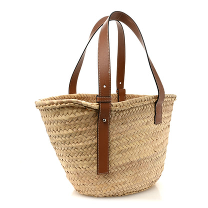 Loewe Raffia Basket Tote Bag Natural Tan 3 of 11