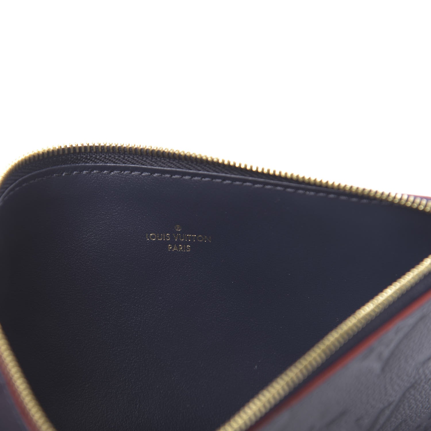Louis Vuitton Empreinte Felicie Chain Wallet Zippered Insert Marine Rouge 6 of 6