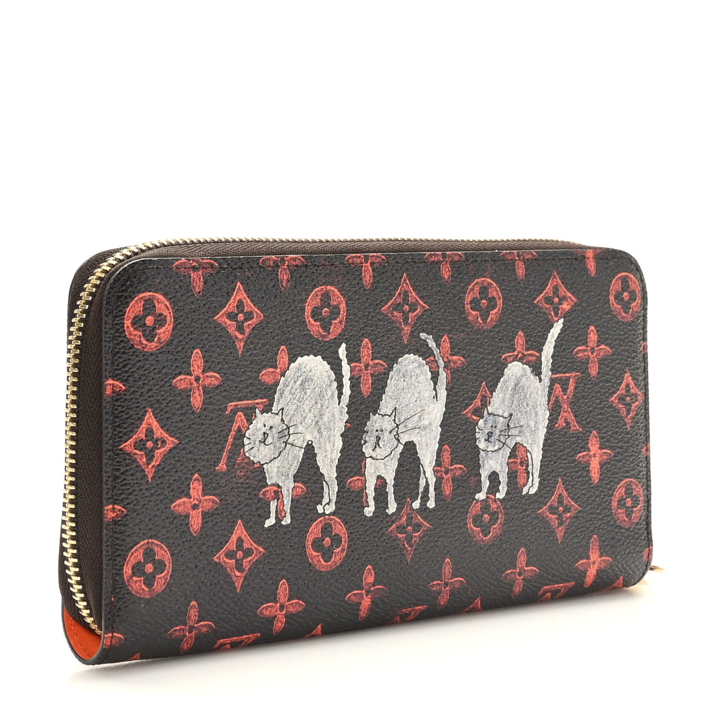 Catogram Zippy Wallet Marron