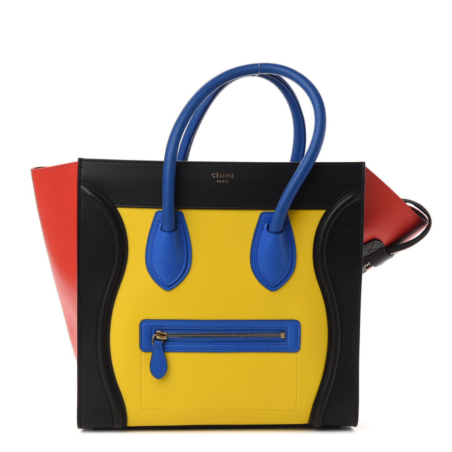 Smooth Calfskin Mini Tri-Color Luggage Sunflower