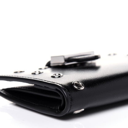 Givenchy Calfskin Eyelet GV3 Card Case Black 9 of 11