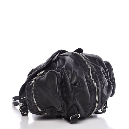 Alexander Wang Lambskin Mini Marti Backpack Washed Black Rhodium Hardware 5 of 10