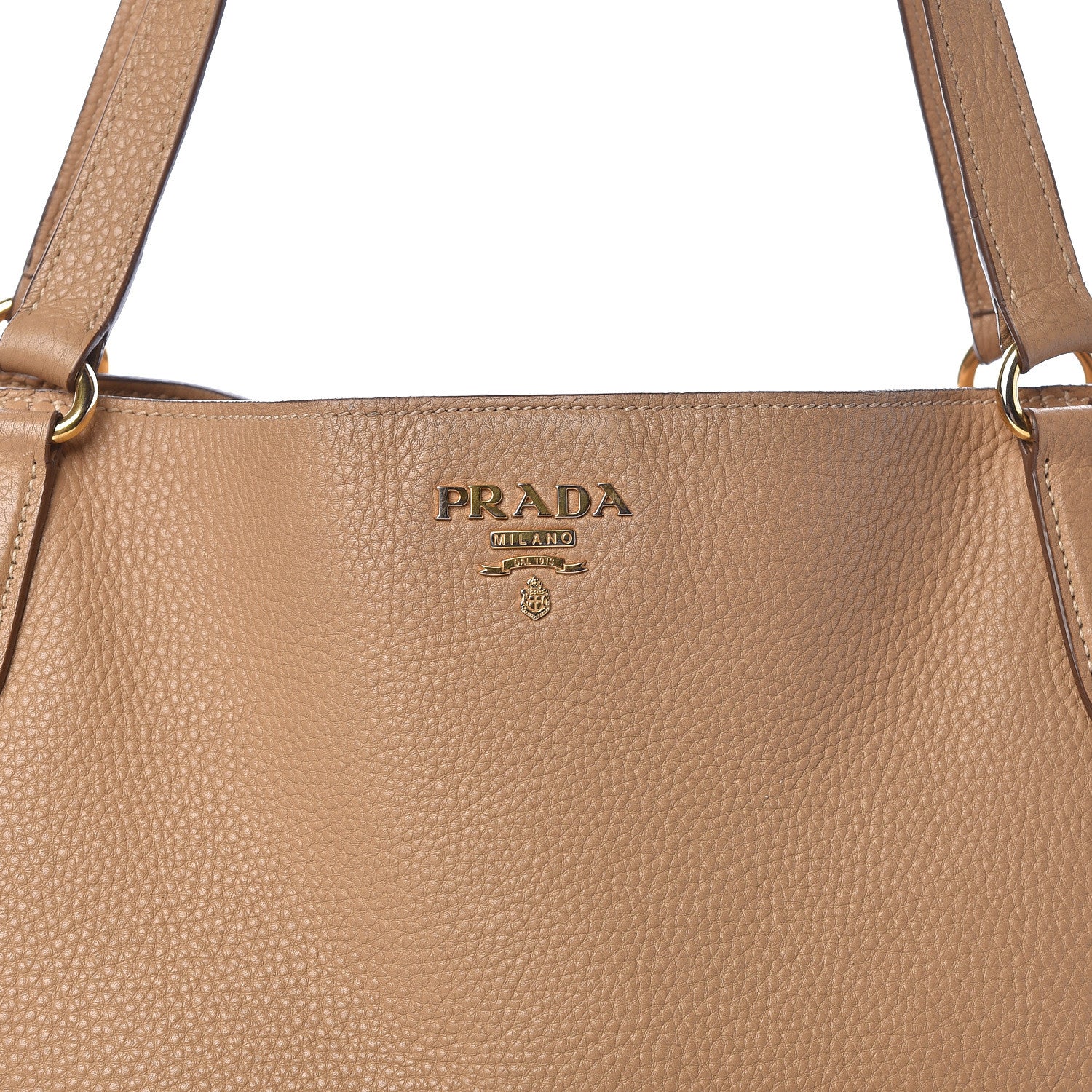 Prada Vitello Daino Side Pocket Tote Sughero 7 of 11