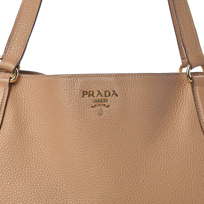 Prada Vitello Daino Side Pocket Tote Sughero 7 of 11