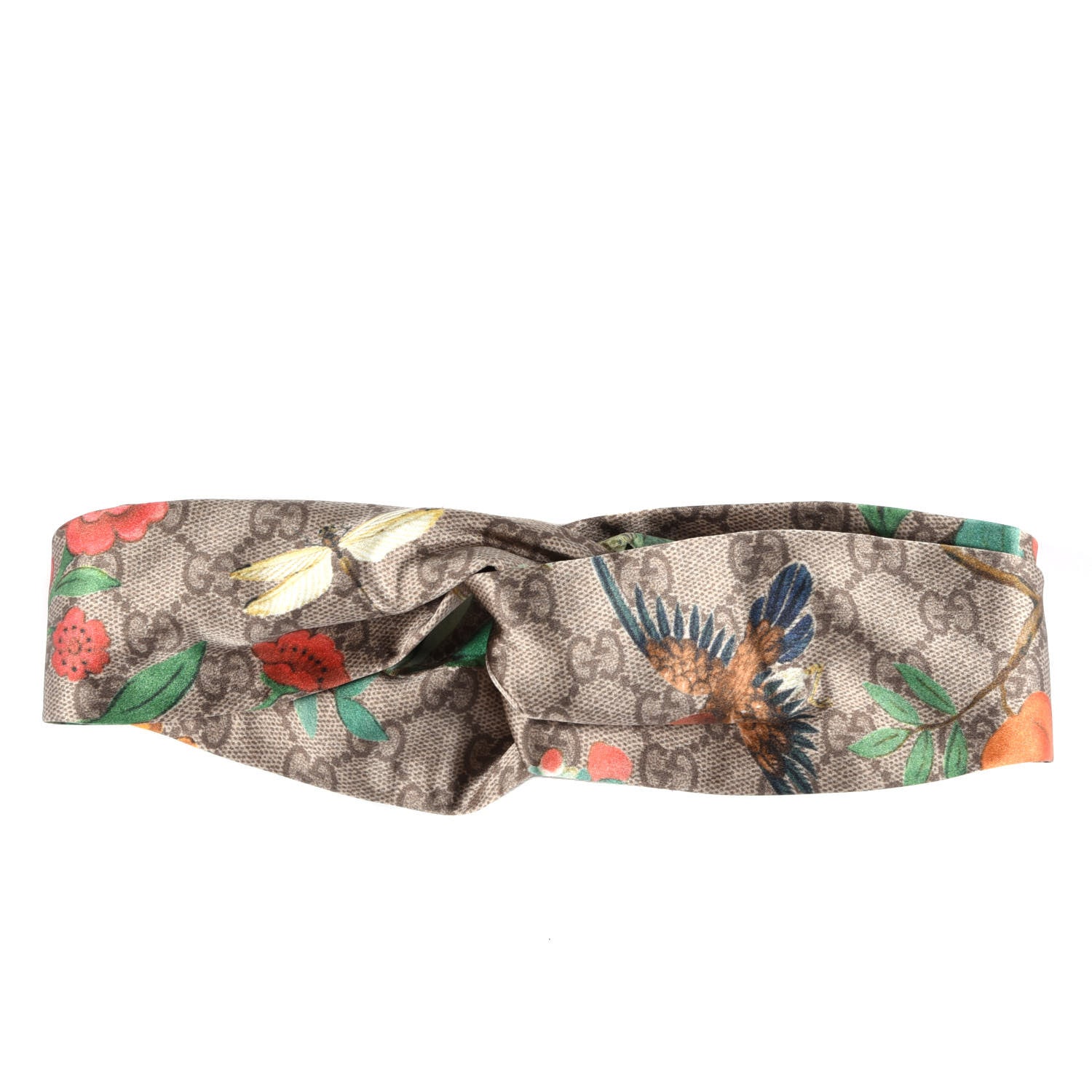 Gucci Silk Monogram Tian Print Tiana Duchesse Headband 1 of 4