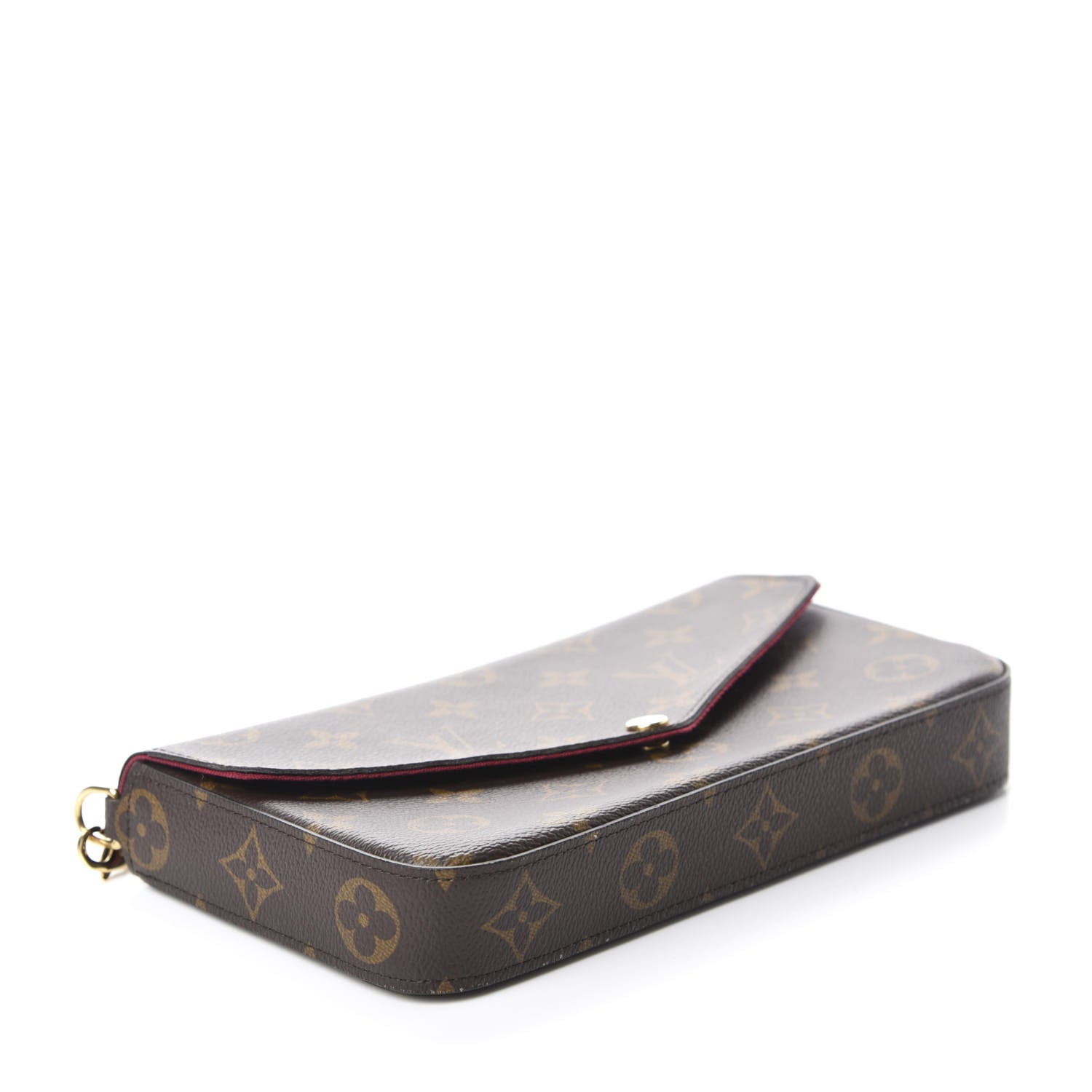 Louis Vuitton Monogram Pochette Felicie Chain Wallet Fuchsia 4 of 13