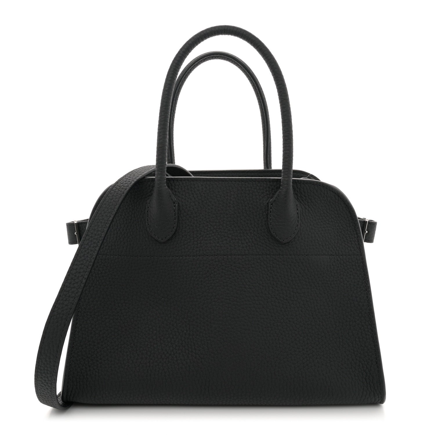 The Row Grained Calfskin Soft Margaux 10 Bag Black 1 of 11