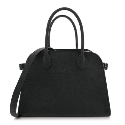 The Row Grained Calfskin Soft Margaux 10 Bag Black 1 of 11