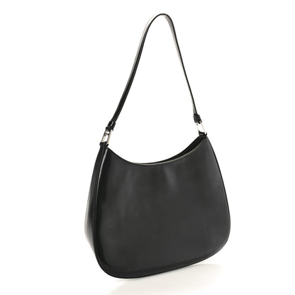 Prada Spazzolato Cleo Shoulder Bag Black 3 of 10