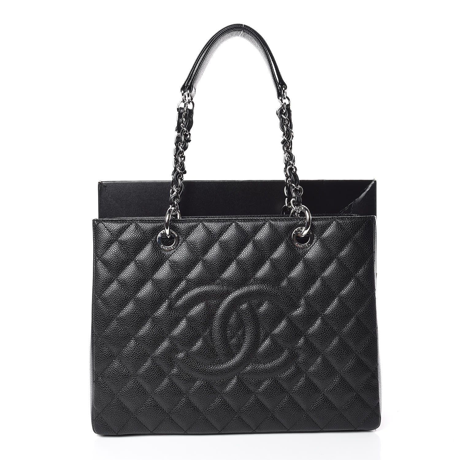 Chanel Caviar Quilted Grand Shopping Tote GST Black 10 of 10