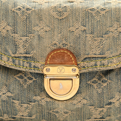 Louis Vuitton Monogram Denim Mini Pleaty Blue 9 of 11