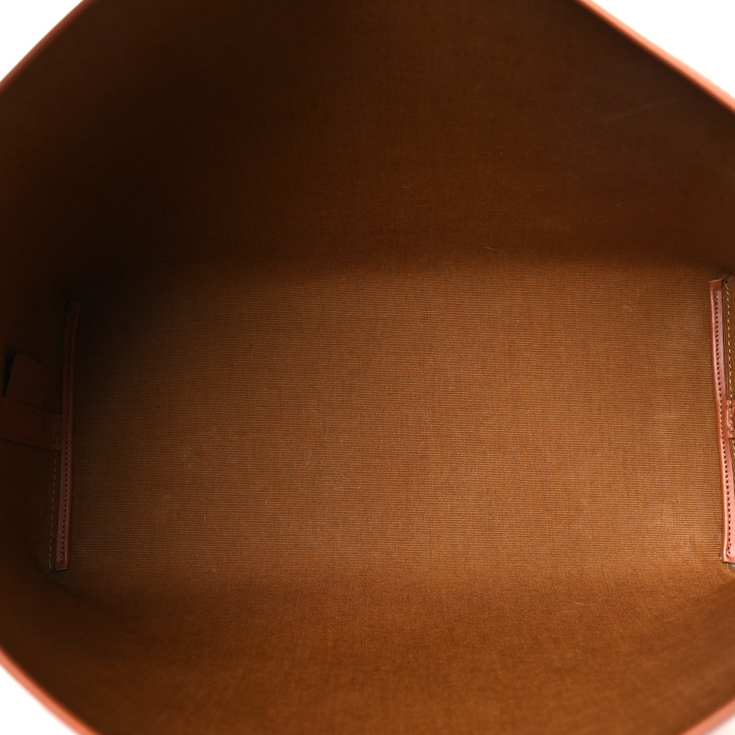 Triomphe Canvas Calfskin Shopper Tote Tan
