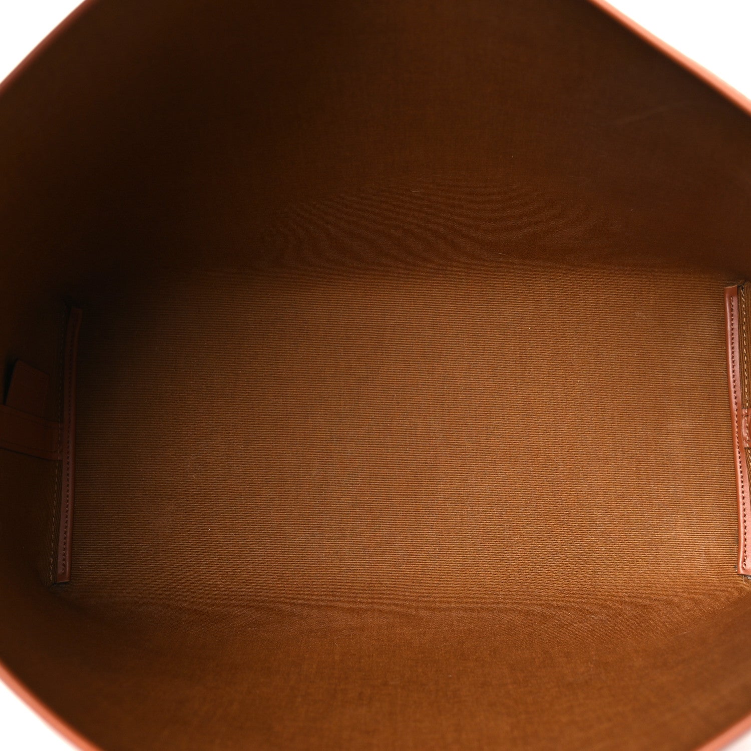 Celine Triomphe Canvas Calfskin Shopper Tote Tan 6 of 11