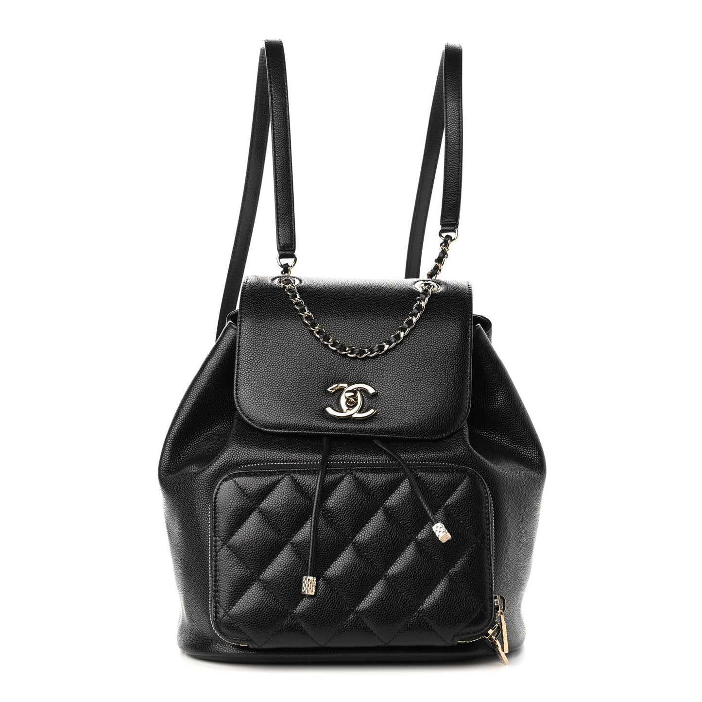Caviar Quilted Business Affinity Backpack Black