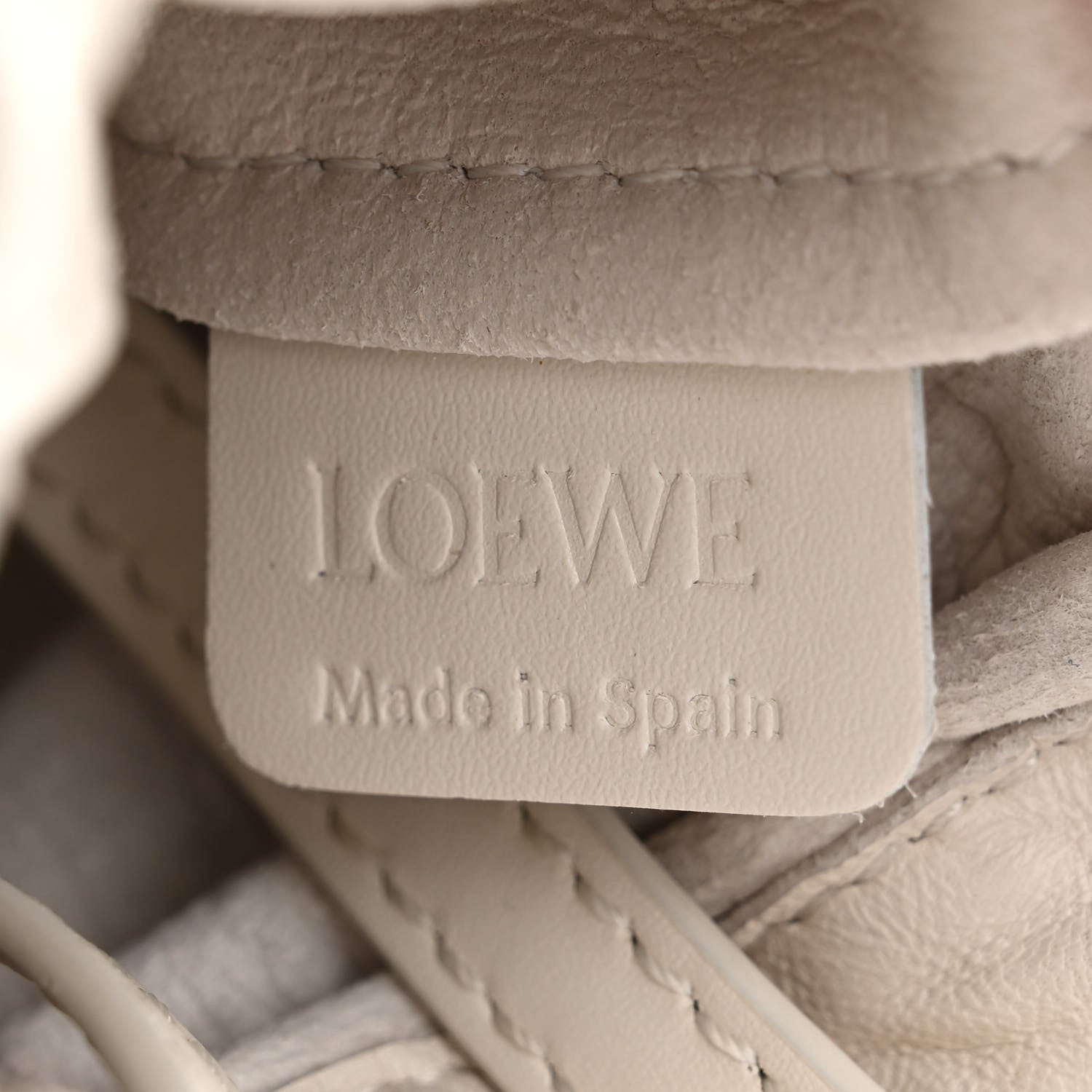 Loewe Nappa Calfskin Cutout Anagram Pocket Crossbody Bag White Glaze 6 of 10