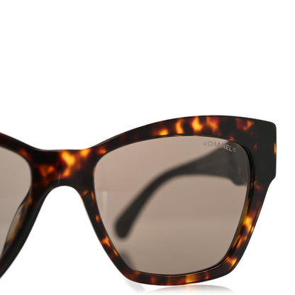 Chanel Acetate Lambskin CC Sunglasses 5456-Q-A Tortoise 5 of 9