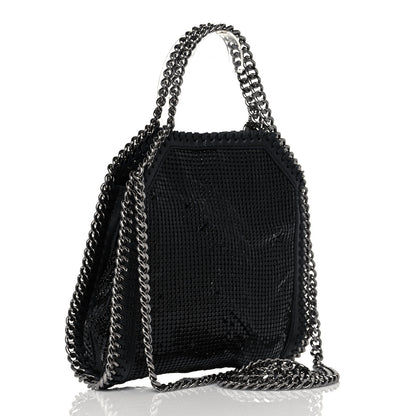 Stella McCartney Crystal Stones Tiny Fold Over Falabella Black 3 of 11