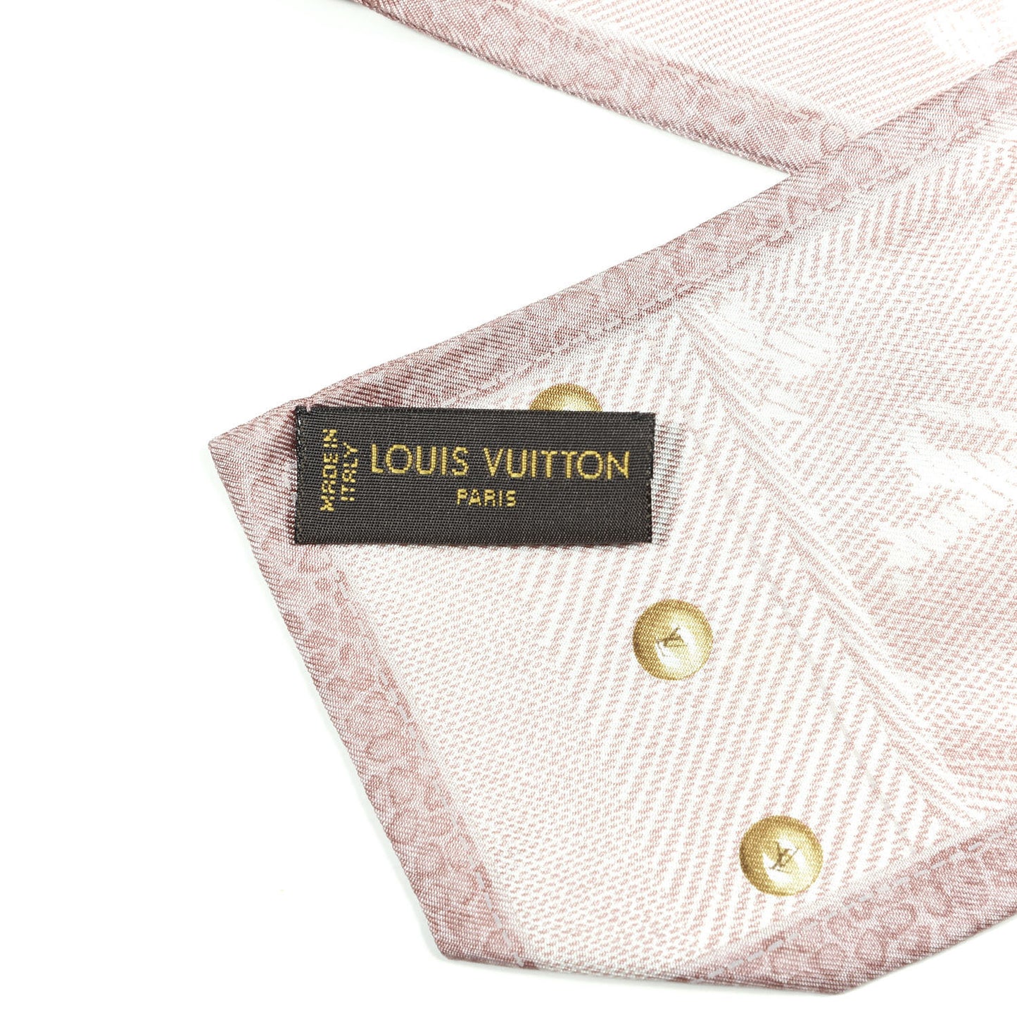 Silk Monogram New Denim Bandeau Rose Clair