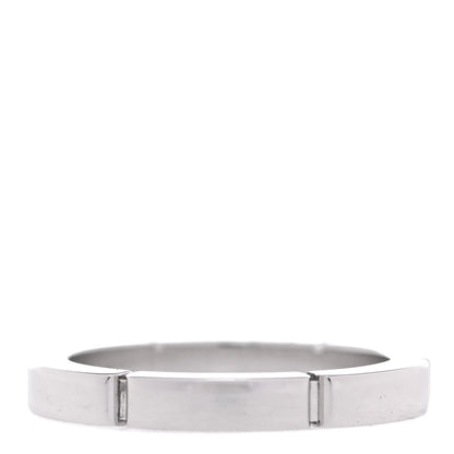 Cartier 18K White Gold Diamond Maillon Panthere Wedding Band Ring 47 4 3 of 6