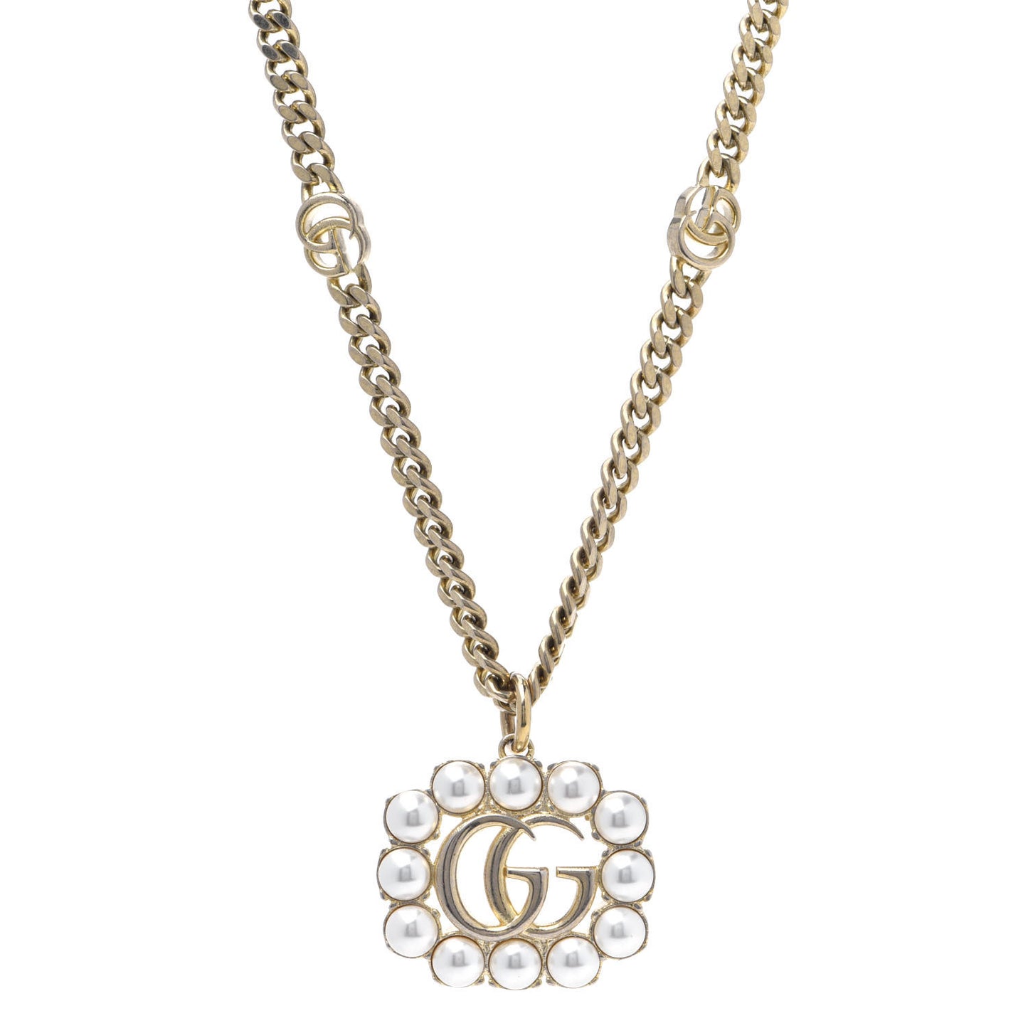 Pearl Marmont Necklace Aged Gold Cream