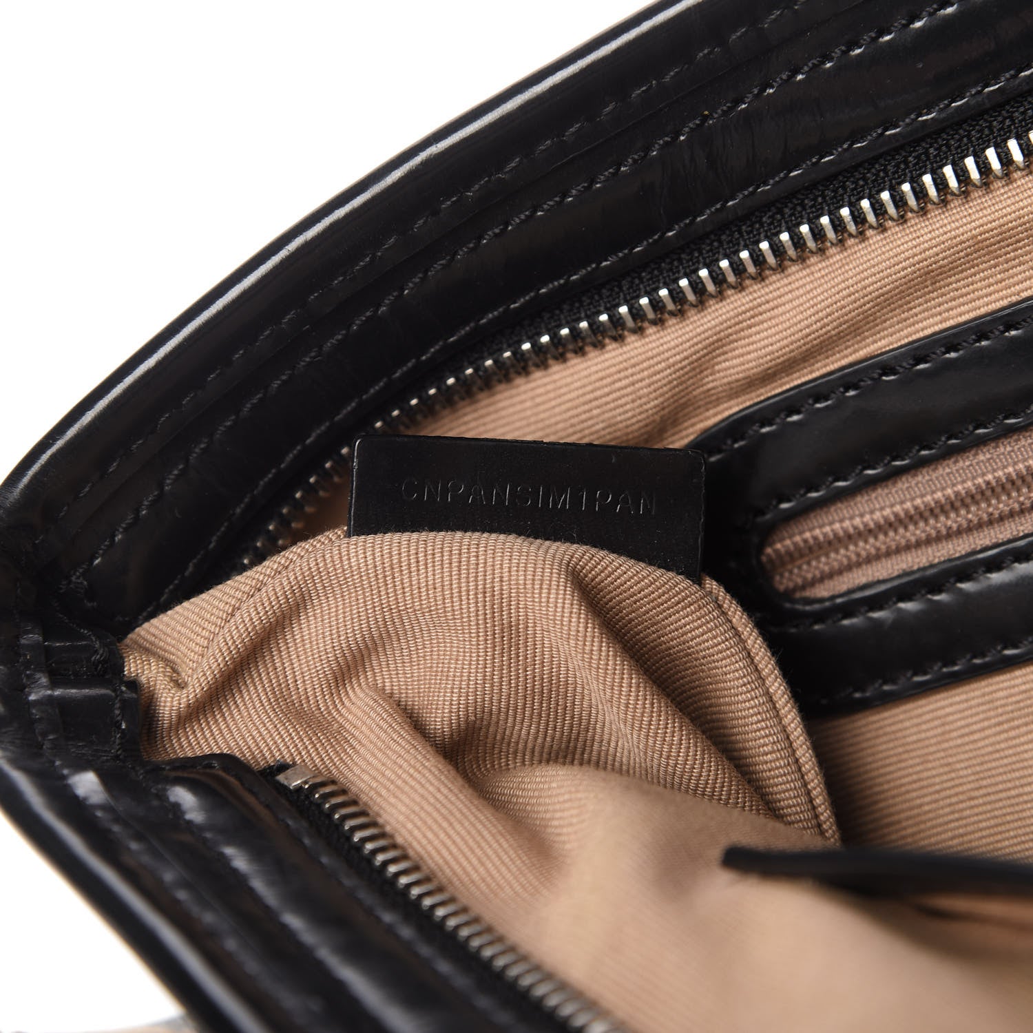 Burberry Patent Trim Nova Check Shopper Tote Black 10 of 17