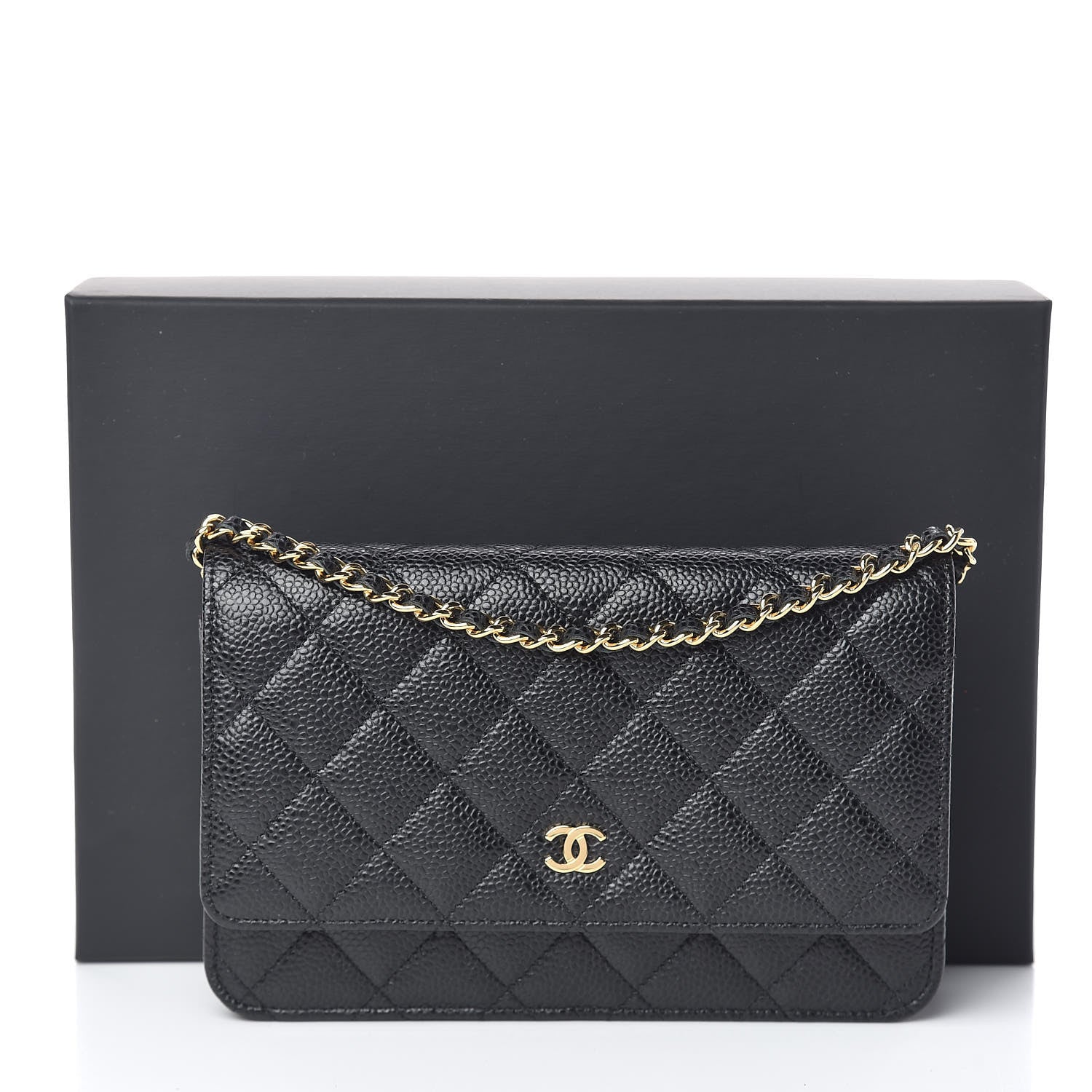 Chanel Caviar Quilted Wallet On Chain WOC Black 11 of 11