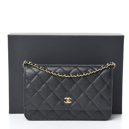Chanel Caviar Quilted Wallet On Chain WOC Black 11 of 11
