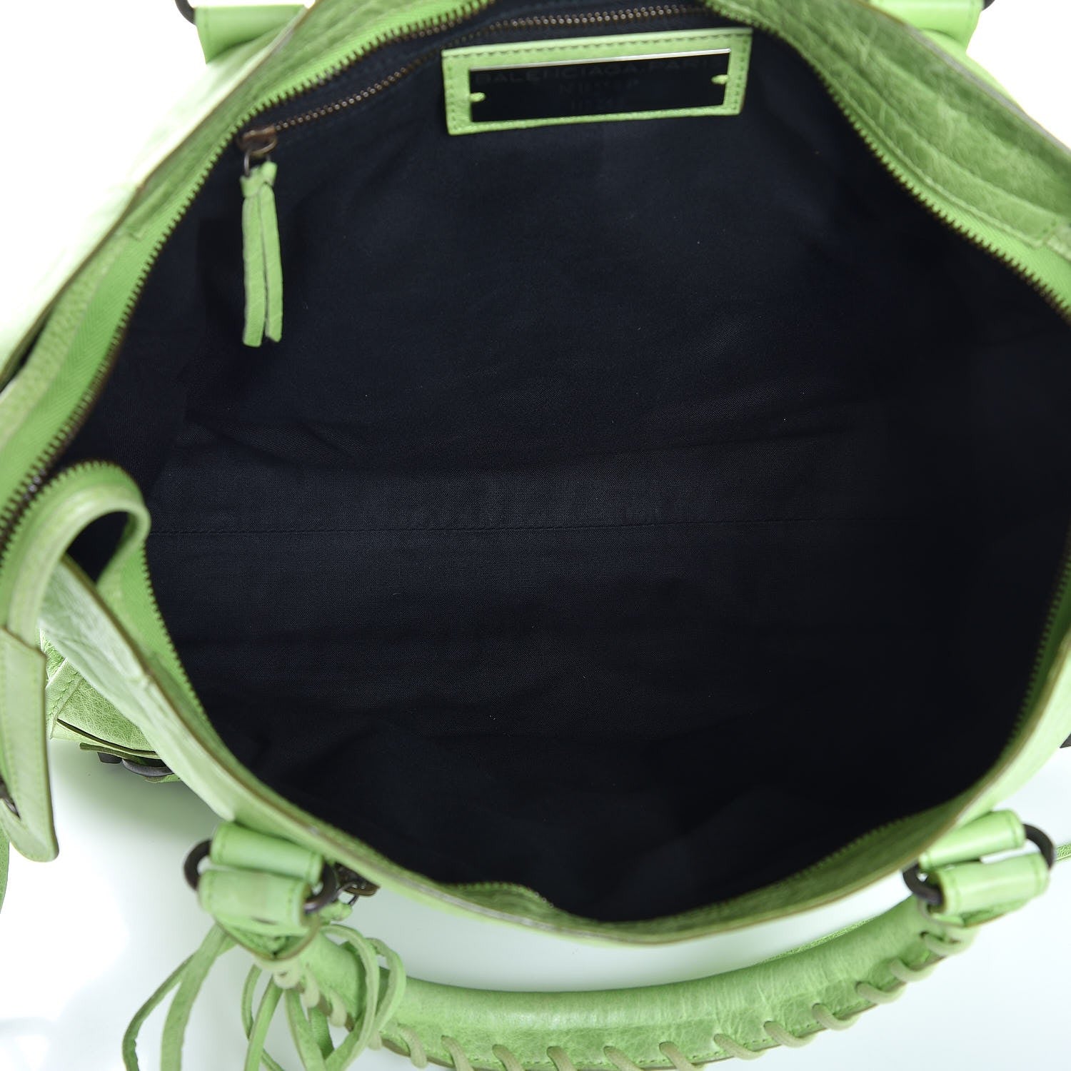 Balenciaga Agneau Classic Hardware City Lime Green 5 of 9