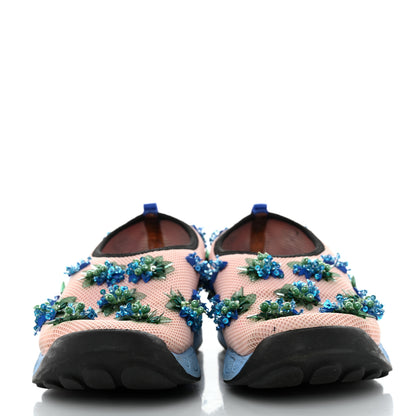 Christian Dior Technical Canvas Embellished Dior Fusion Sneakers 37.5 Pink Blue 2 of 11