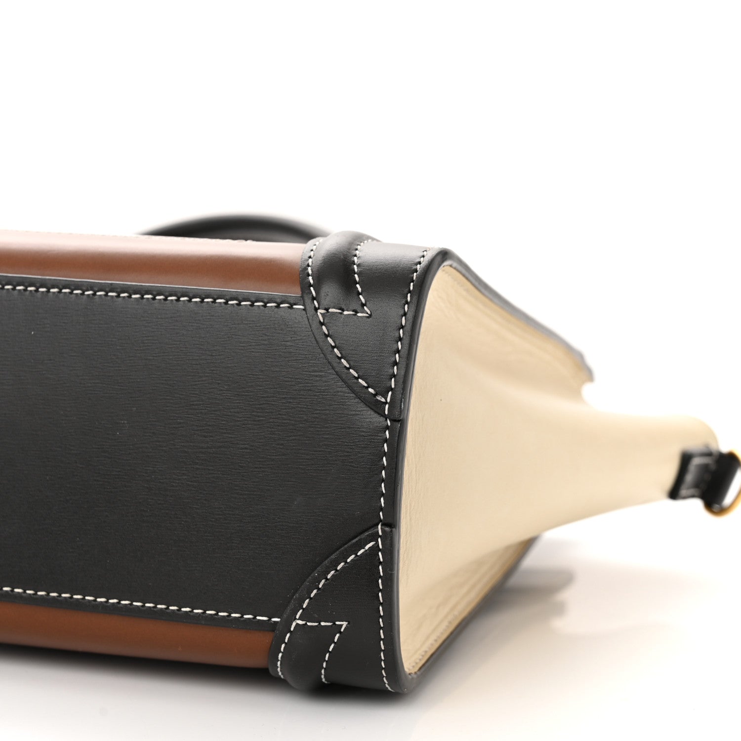 Celine Smooth Calfskin Nano Tri-Color Luggage Chestnut 10 of 15