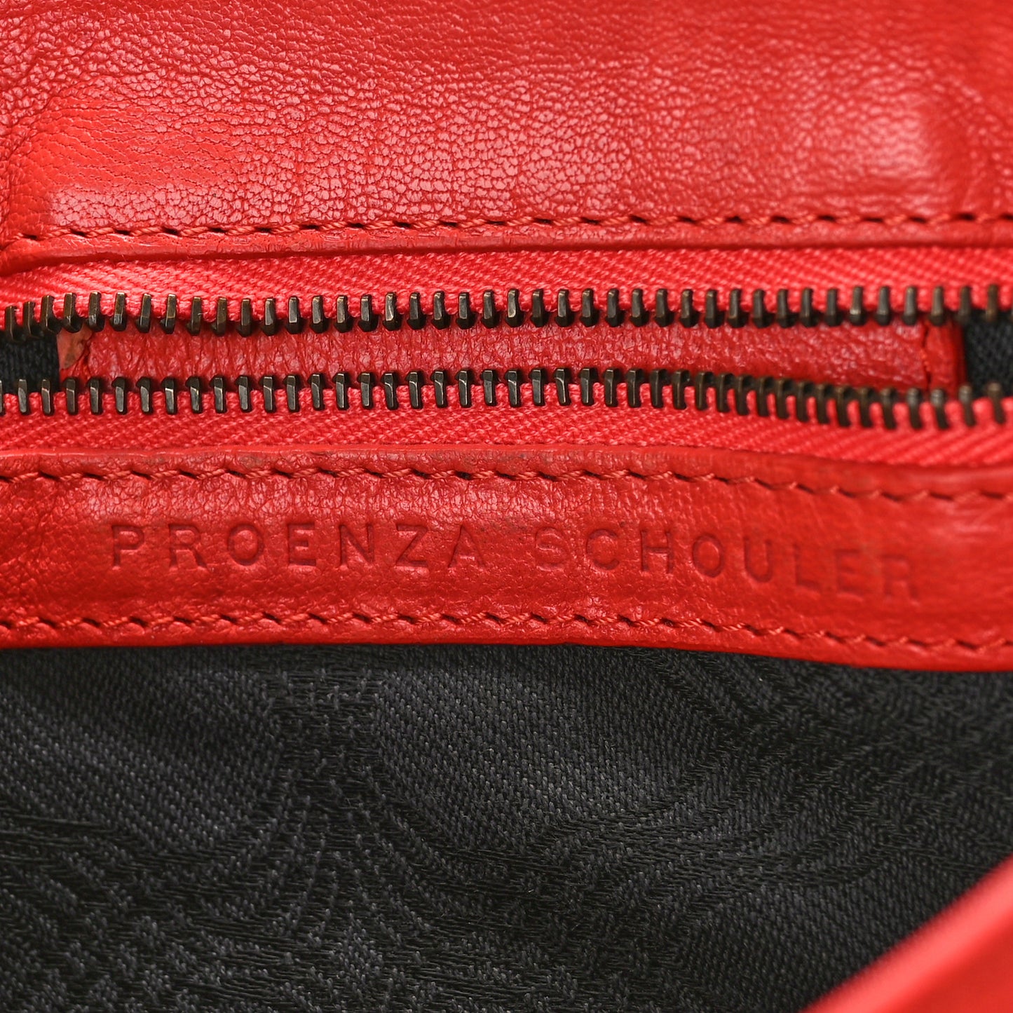 Lambskin PS1 Pouch Messenger Deep Coral
