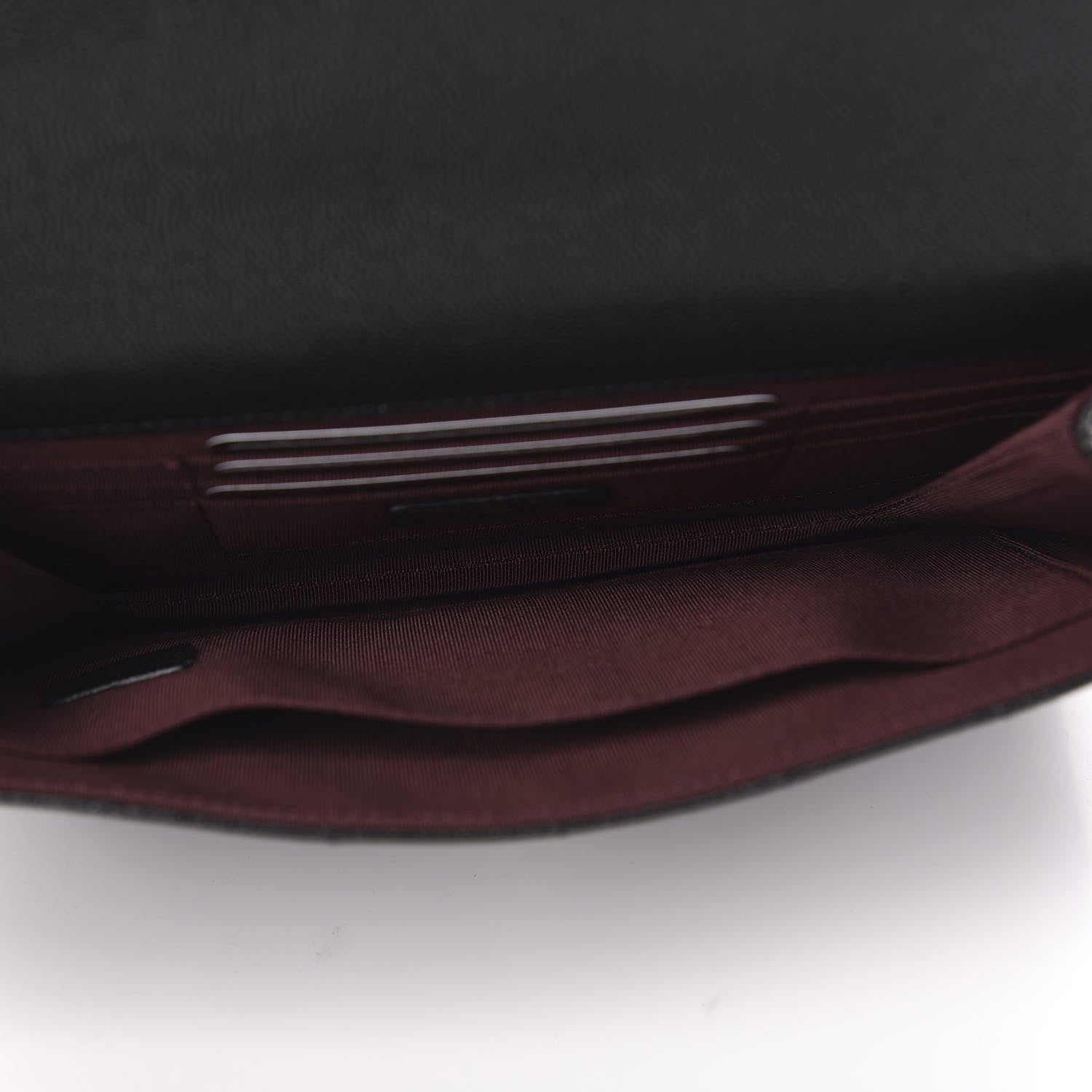 Chanel Caviar Quilted Square Flap Clutch Black 5 of 10