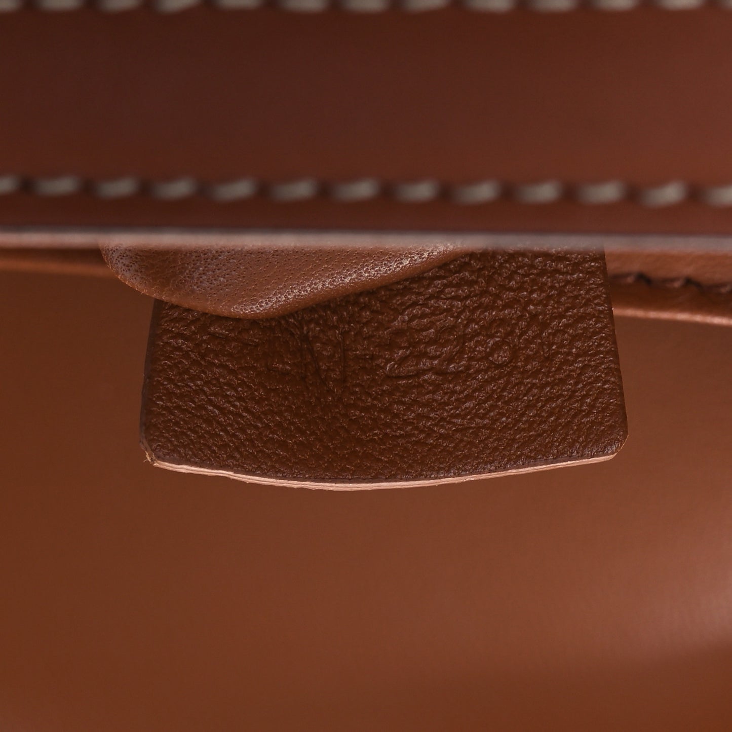 Smooth Calfskin Houndstooth Teen Triomphe Tan