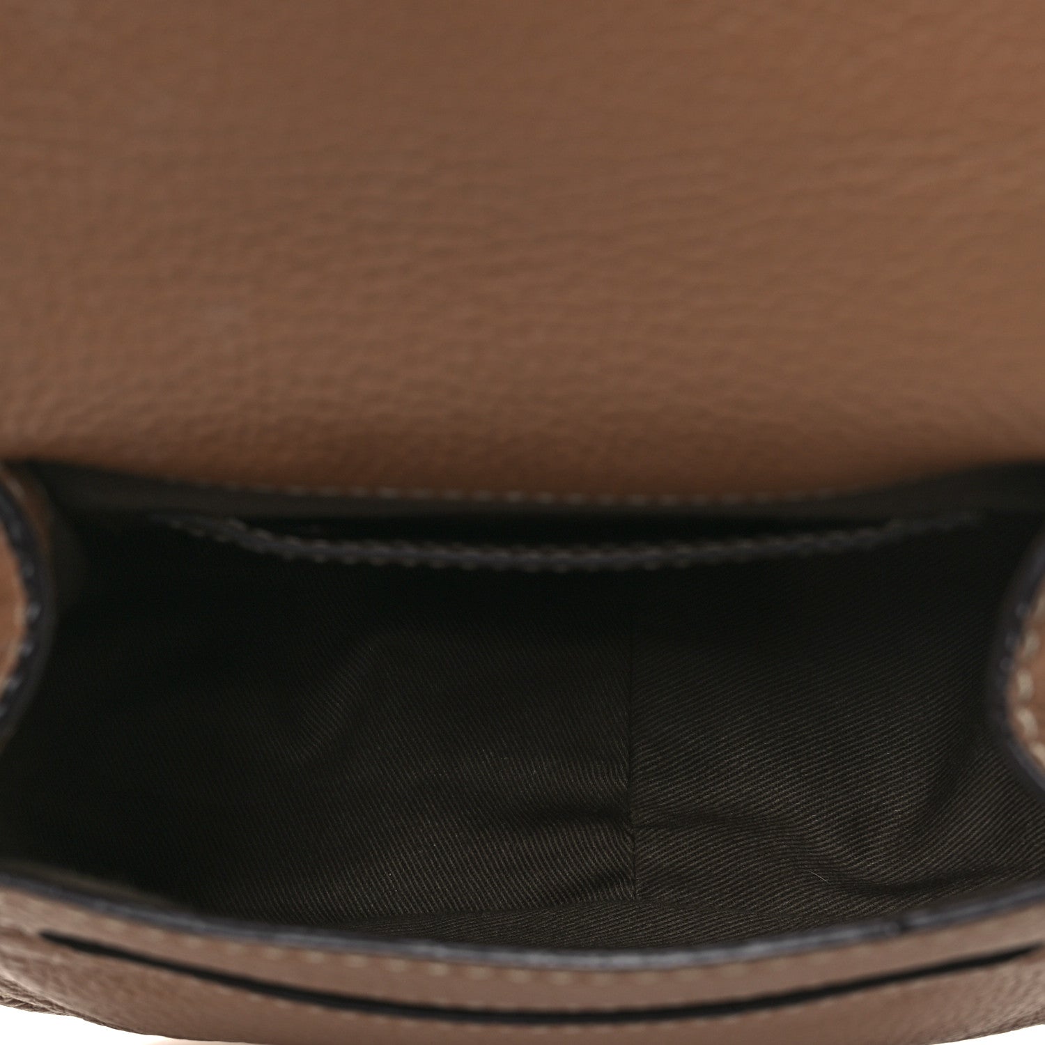 Chloe Calfskin Mini Marcie Round Crossbody Bag Nut 5 of 11