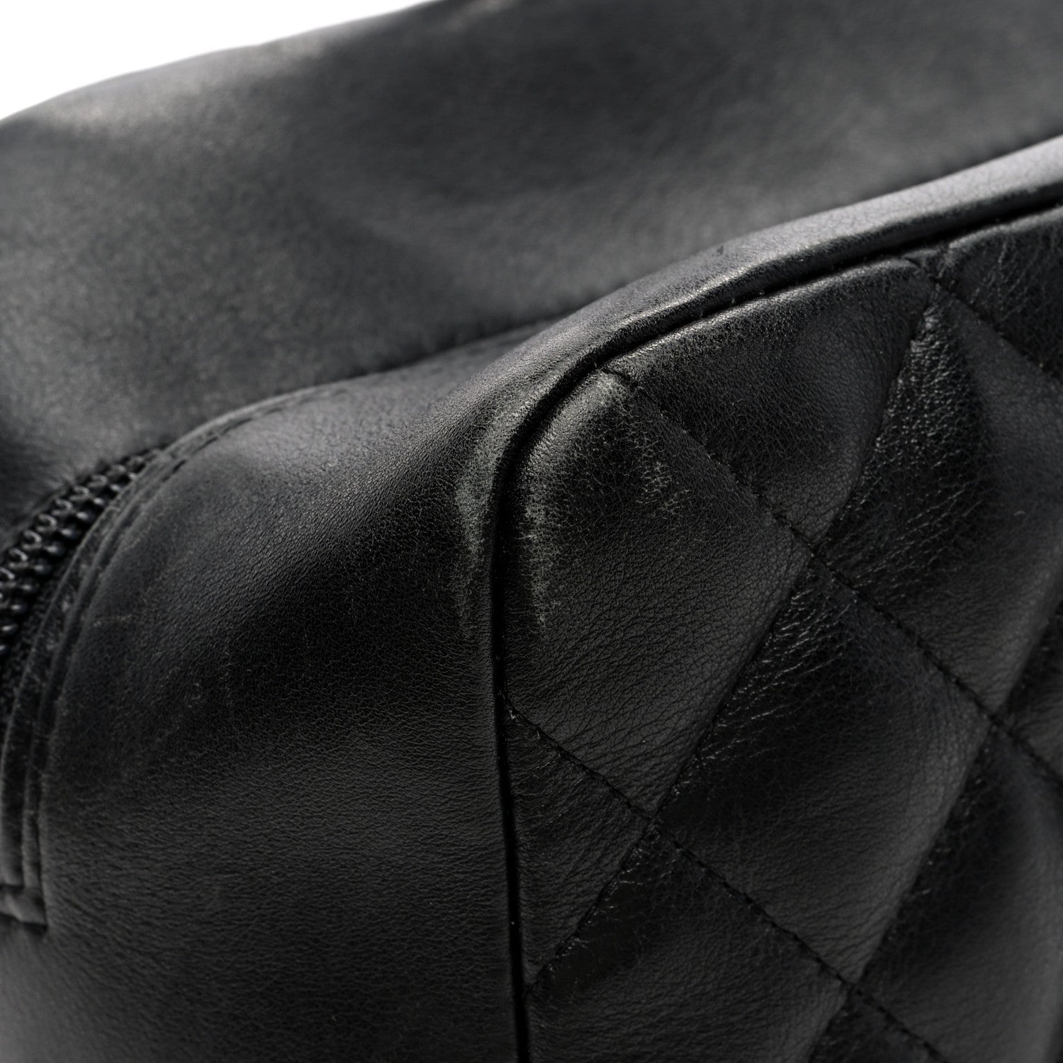 Chanel Calfskin Quilted Large Cambon Bowler Black 11 of 13