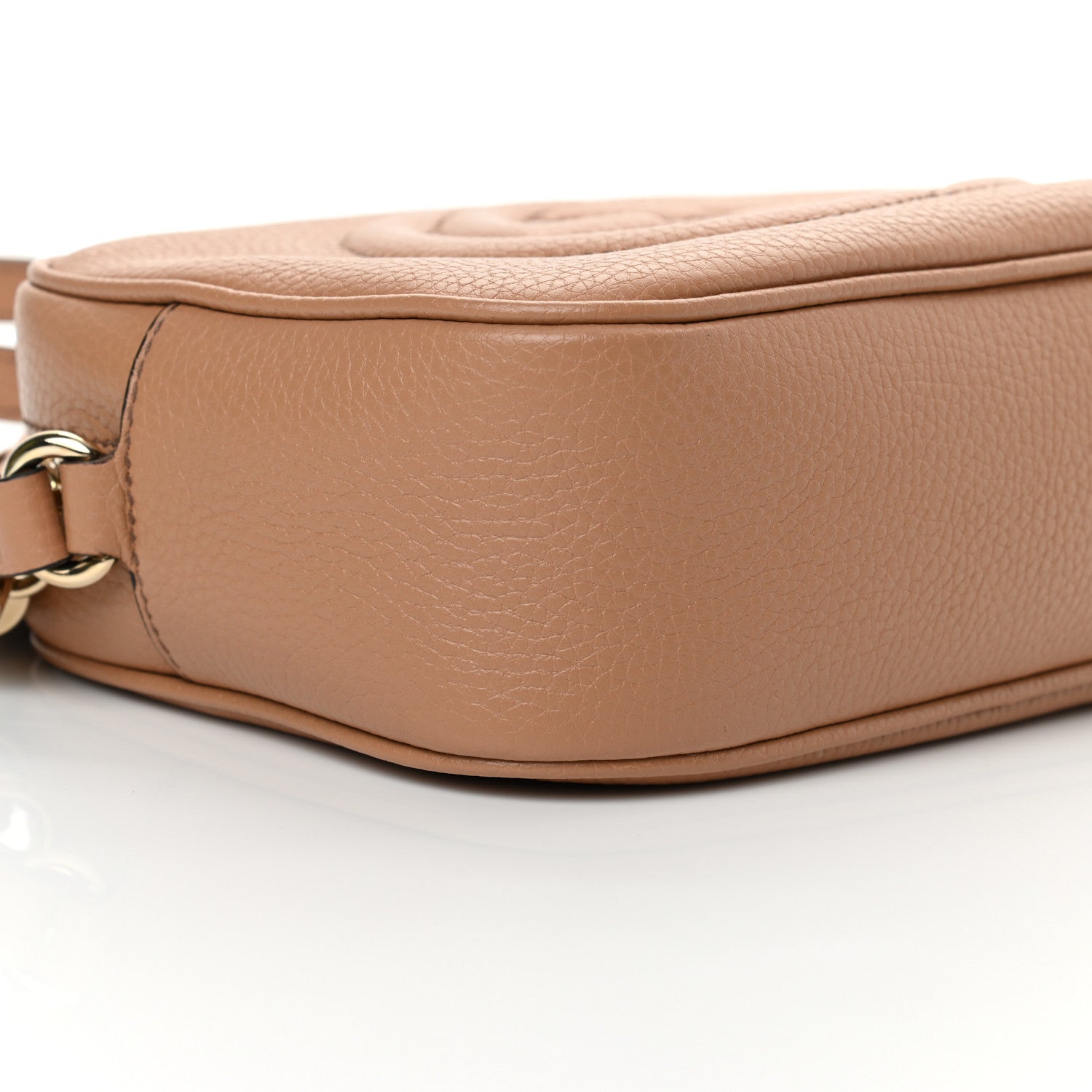 Gucci Pebbled Calfskin Small Soho Disco Bag Camelia 9 of 11