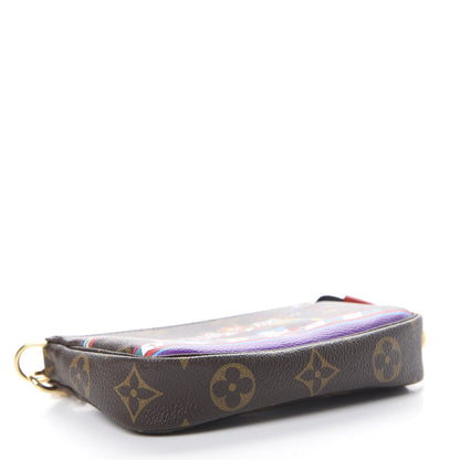 Louis Vuitton Monogram 2020 Christmas Animation Bumper Cars Mini Pochette Accessories Coquelicot 3 of 7
