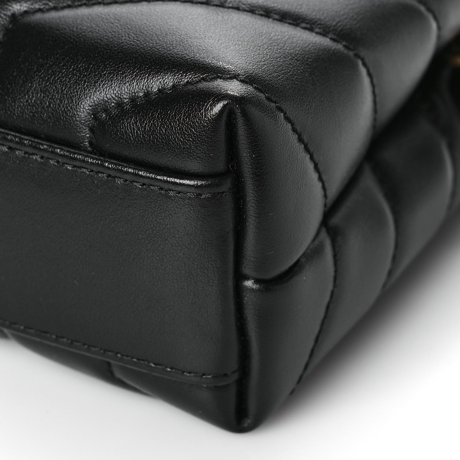 Saint Laurent Calfskin Y Quilted Monogram Toy Loulou Crossbody Bag Black 9 of 10